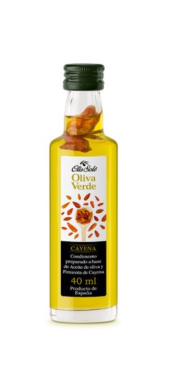 Aceite de Oliva Arbequina Cayena 40 ml AOVE Oliva Verde Olis Solé