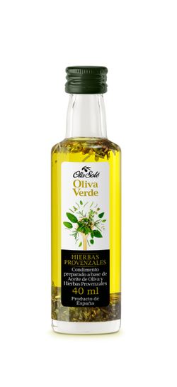 Aceite de Oliva Arbequina Hierbas Provenzales 40 ml AOVE Oliva Verde Olis Solé