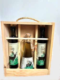 Aceite de Oliva Virgen Extra Santo Tomé Estuche de Madera 3 Botellas 500 ml Sierra de Cazorla Jaén