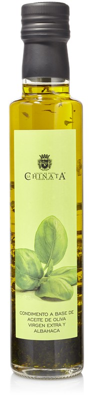 Aceite oliva la chinata condimento albahaca 250 ml — Area Gourmet