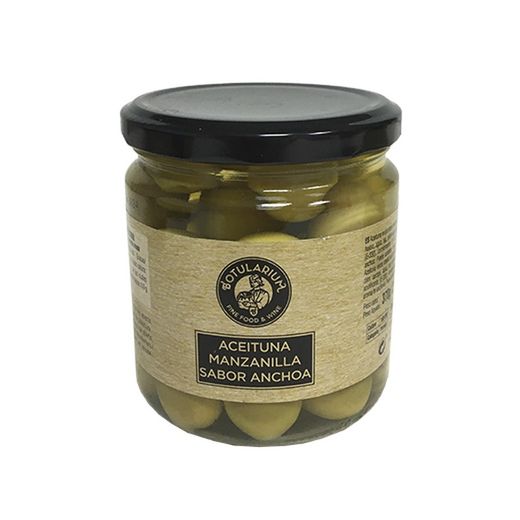 Manzanilla oliv Ansjovissmak 370 ml Botularium