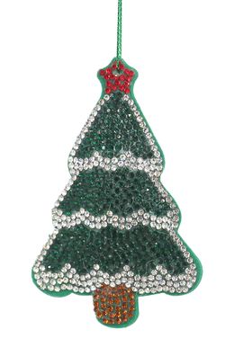 Adorno de Navidad Jewel Árbol Nevado Bizzotto