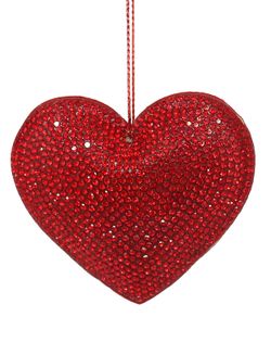Adorno de Navidad Jewel Corazón Rojo Bizzotto