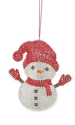 Adorno de Navidad Jewel Muñeco de Nieve Blanco Bizzotto
