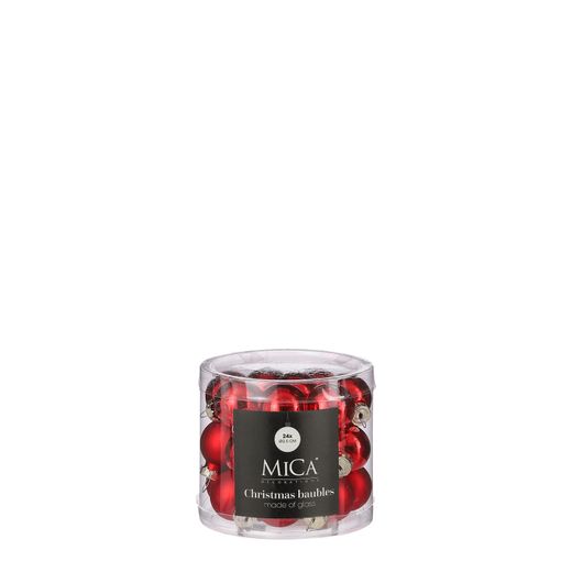 Adornos de Navidad Rojo 14 Piezas 6,5 x 9 cm Edelmann