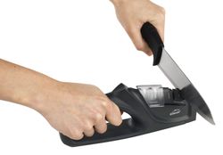 Afiador de faca manual duplo Lacor