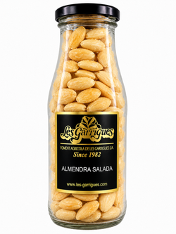 Almendra Salada Botella Cristal 275 grs Les Garrigues