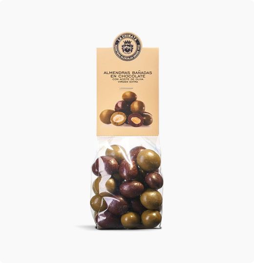Amandelen gedipt in chocolade la chinata 150 grs