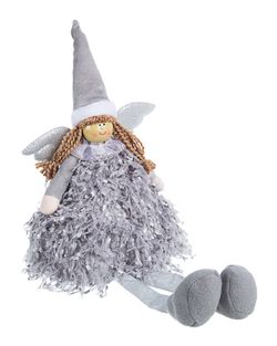 Seated Gray Angel