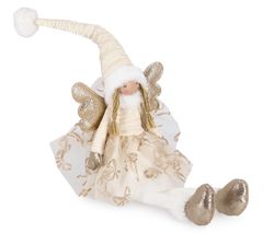 Ángel Winsford Champagne Piernas Colgantes de Navidad Bizzotto