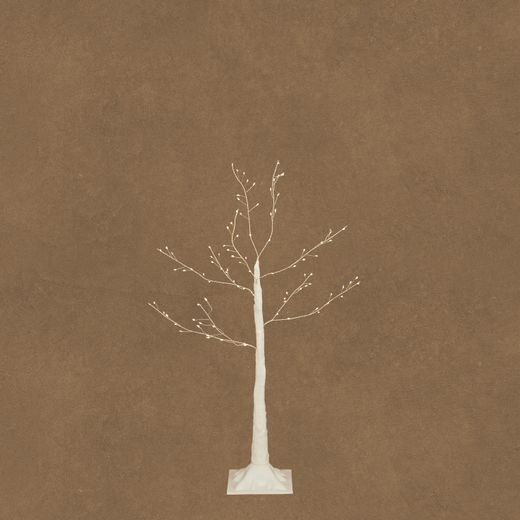 Árbol de Navidad LED Blanco Frío 100 LED con Adaptador 90 x 30 cm Edelmann