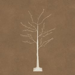 Árbol de Navidad LED Blanco Frío 150 LED con Adaptador 120 x 40 cm Edelmann