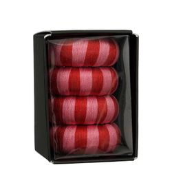Aro para Servilleta Plástico Reciclado Rojo 4 Piezas 2 x 4 cm Edelmann