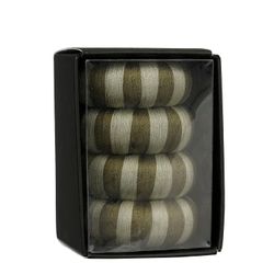 Aro para Servilleta Plástico Reciclado Verde 4 Piezas 2 x 4 cm Edelmann