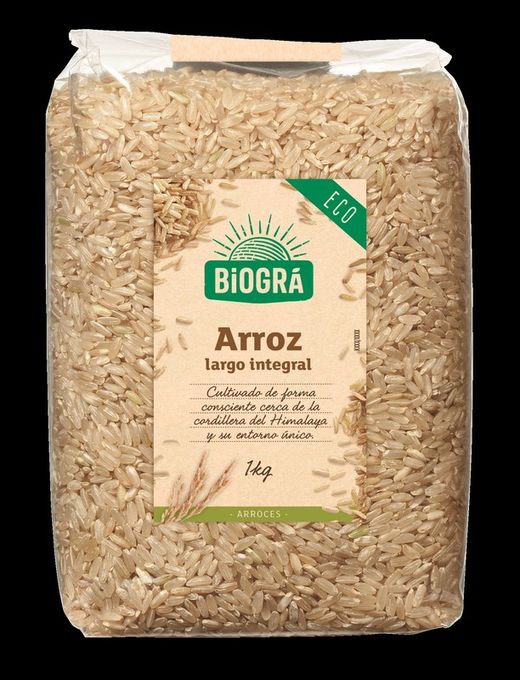 Biogra Organiczny ryż długi brązowy 1kg