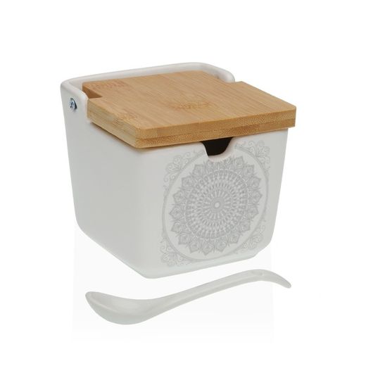 Sucrier avec couvercle en bambou Mandala