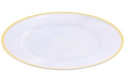 Bajoplato Dorado Decorativo de Navidad Ø 33 cm