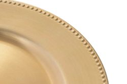 Bajoplato Dorado Liso de Navidad Ø 33 cm