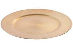 Bajoplato Dorado Liso de Navidad Ø 33 cm
