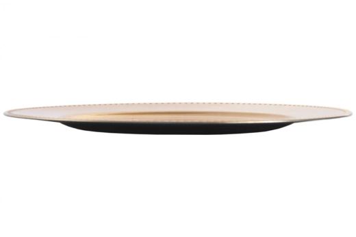 Bajoplato Dorado Liso de Navidad Ø 33 cm