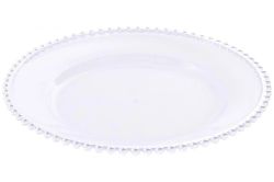 Bajoplato Plateado Decorativo de Navidad Ø 33 cm