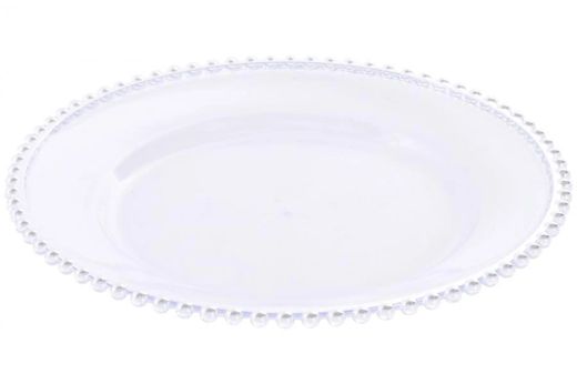 Bajoplato Plateado Decorativo de Navidad Ø 33 cm
