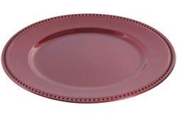 Bajoplato Rojo de Navidad Ø 33 cm
