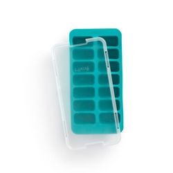 Turquoise rechthoekige lekue ijsblokjesvorm