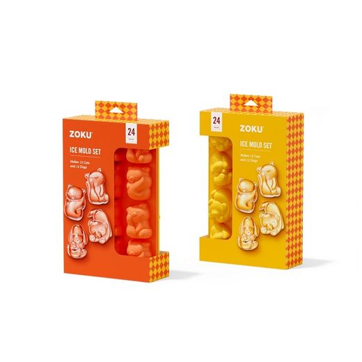Bandeja silicona cubitos perros y gatos set 2 unidades Zoku
