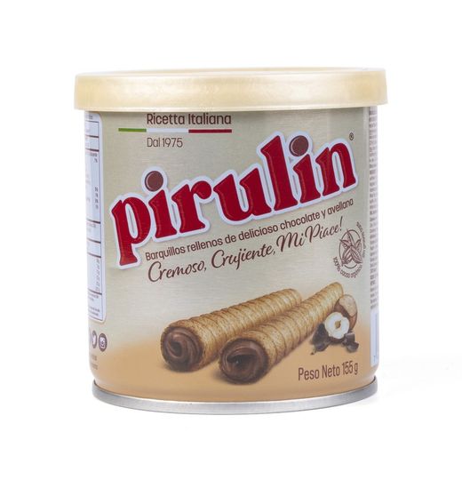 Barquillo Pirulin Cacao Lata 155 Grs