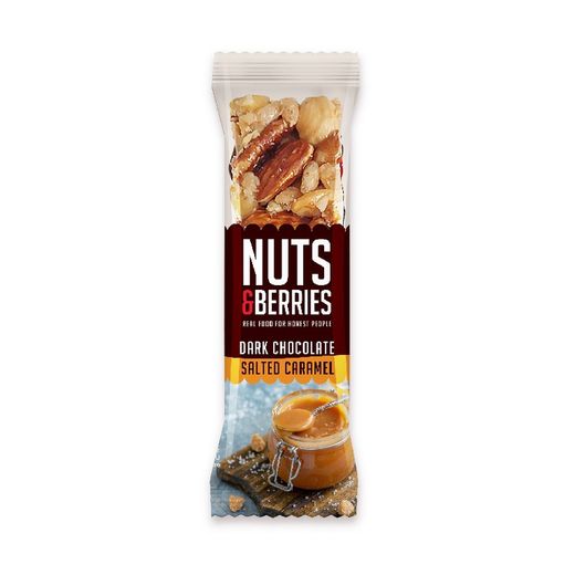 Chokobar n. caram.toque salt nødder & bær 40g bio økologisk
