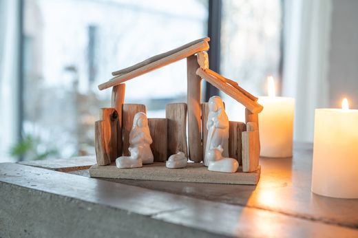 Contemporary Medium Nativity Scene