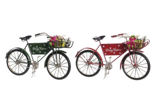 cykel dekoration metall vintage jul