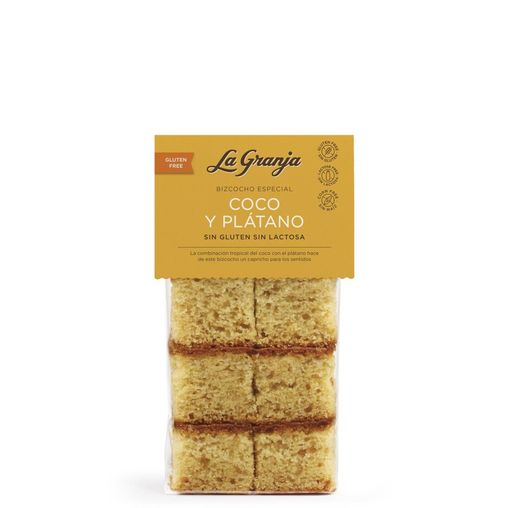 Torta al cocco e banana senza glutine La Granja 350 Grs