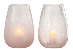 Christmas Crackle Candle Holder Bowl Large