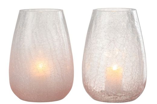 Christmas Crackle Candle Holder Bowl Large