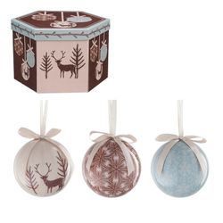 Unbreakable Christmas Tree Ball Animals 7,5 cm diameter Edelmann
