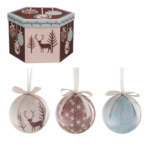 Unbreakable Christmas Tree Ball Animals 7,5 cm diameter Edelmann