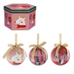 Unbreakable Christmas Tree Ball Pink 7,5 cm diameter Edelmann