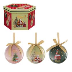 Unbreakable Christmas Tree Ball Santa Claus 7,5 cm diameter Edelmann