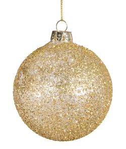 Glass Christmas tree ornament gold