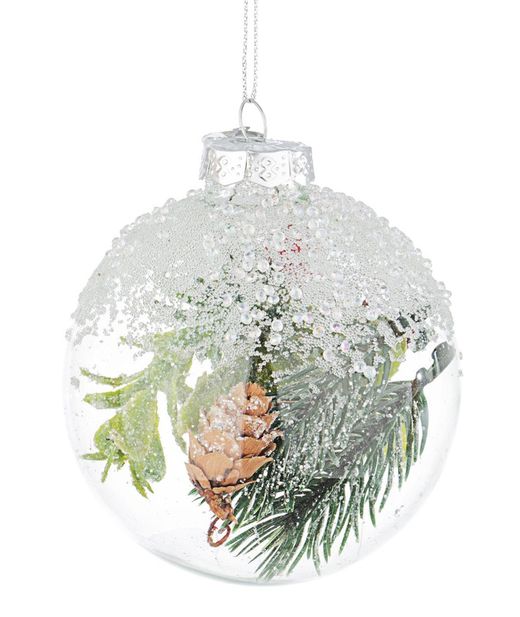 Bola cristal para arbol de navidad pino