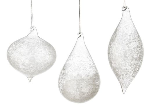 Bola cristal para arbol de navidad transparente