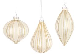 Bola de Navidad Cristal Arbol Color Champagne Surtidas Formas Bizzotto