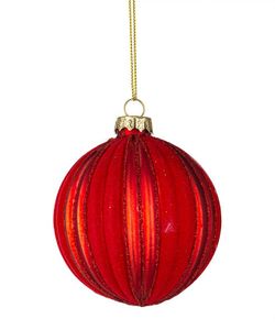 Bola de Navidad Cristal Arbol Rojo Diam 80 cms Hecho Mano Bizzotto