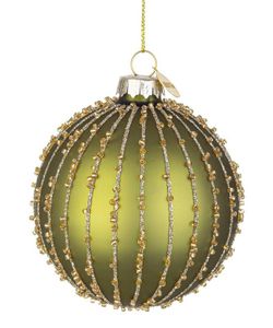 Julboll Kristall Grön Elegant Diam 80 cm Handgjord Bizzotto