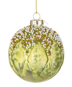 Bola de Navidad de Vidrio Aleixa Verde 8 cm Bizzotto