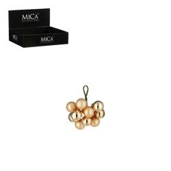 Bola de Navidad de Vidrio Dorado 2 cm Edelmann