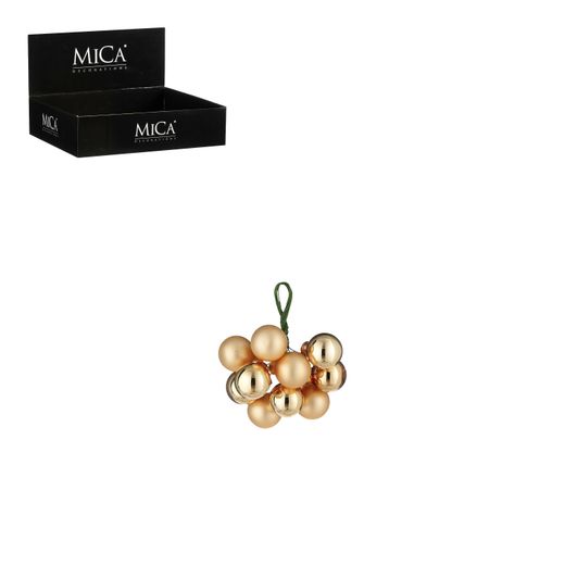 Bola de Navidad de Vidrio Dorado 2 cm Edelmann