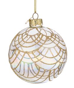 Bola de Navidad de Vidrio Prism Iridescente 8 cm Bizzotto
